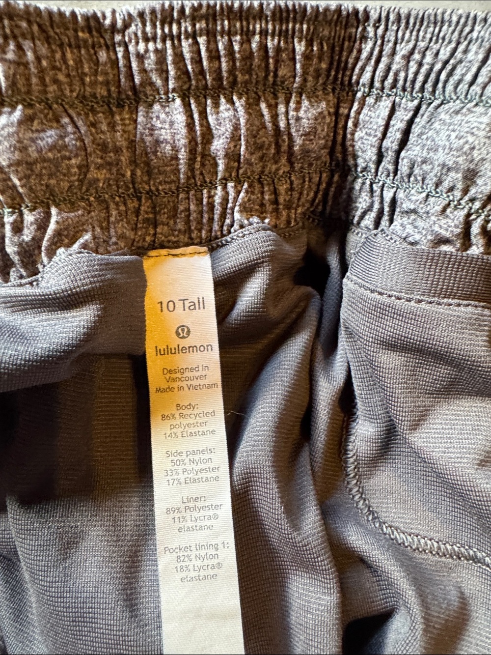 lululemon athletica Gray Heather Running Shorts - Picture 3 of 4
